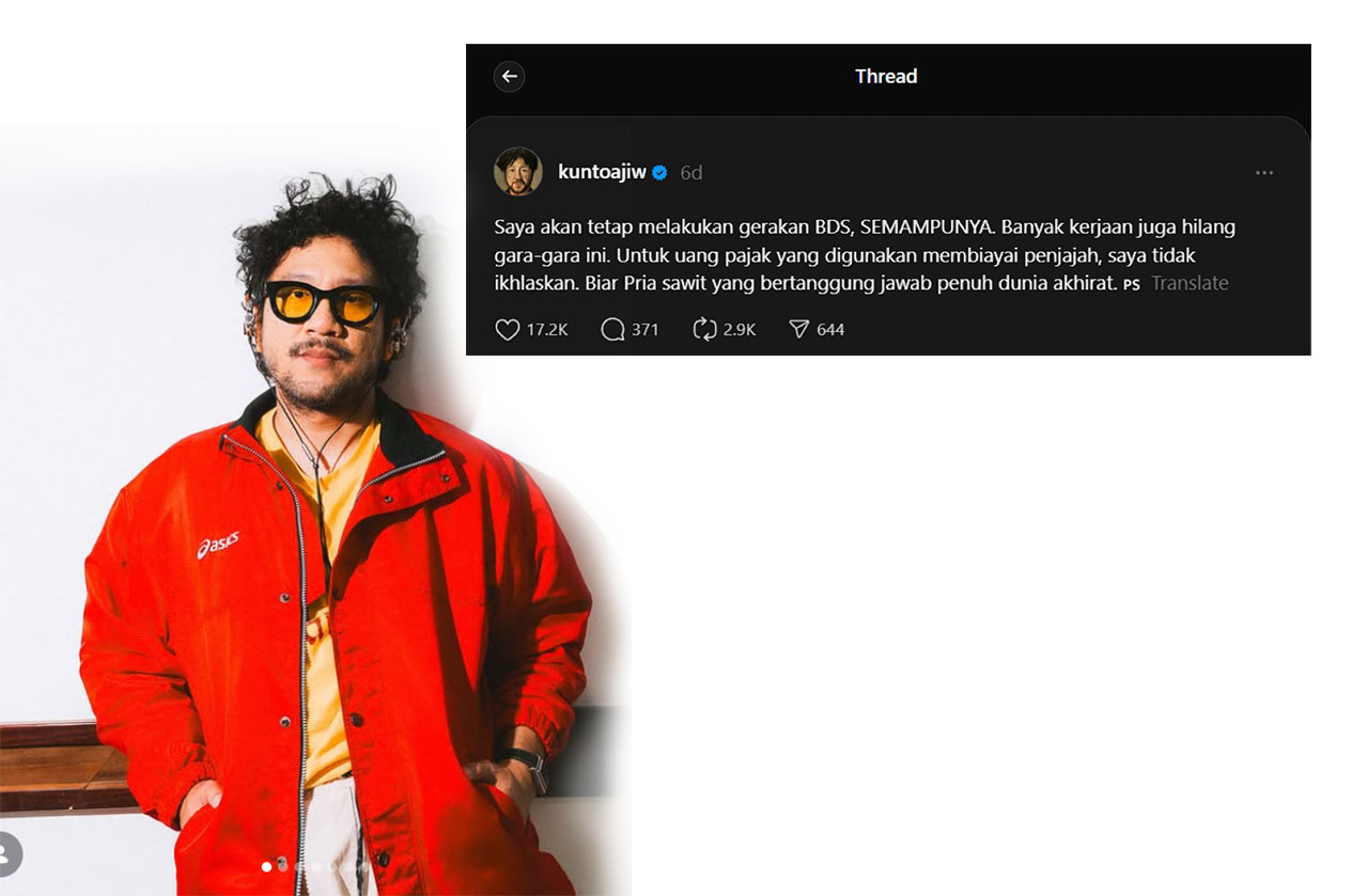 Tangkapan Layar Postingan Threads Kunto Aji.