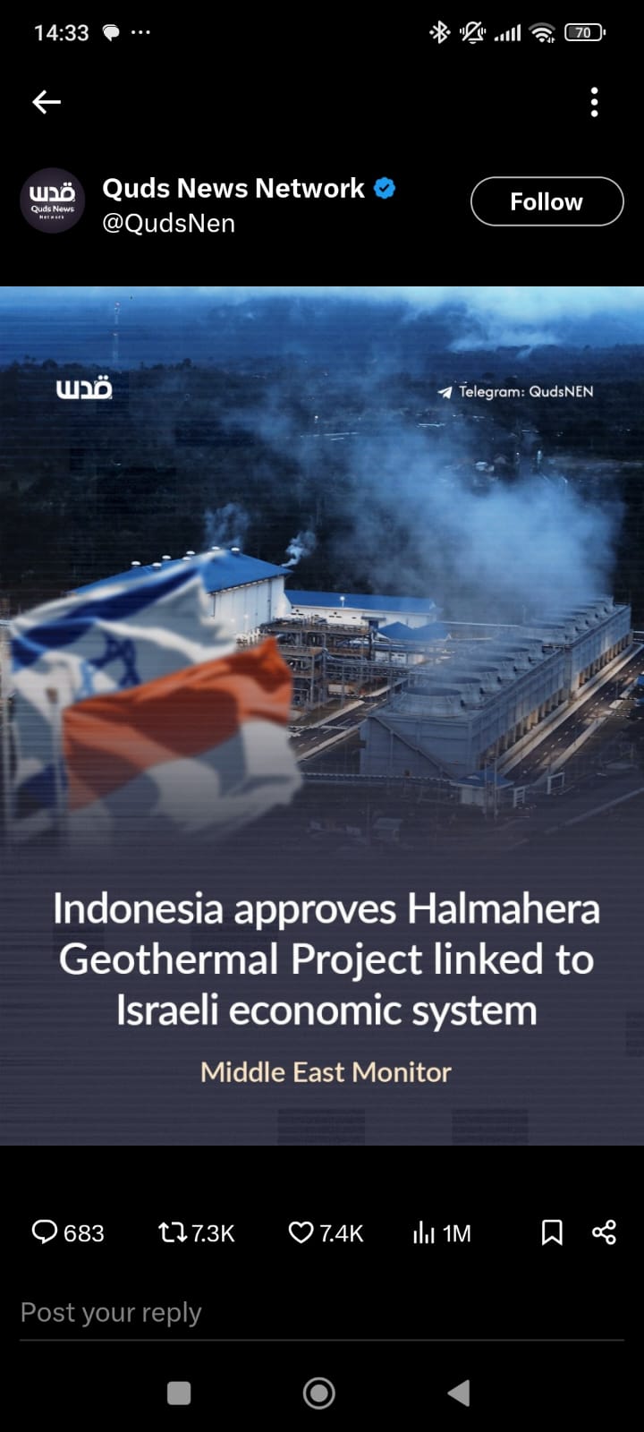 Kenapa Indonesia kasih proyek geothermal ke perusahaan Israel?