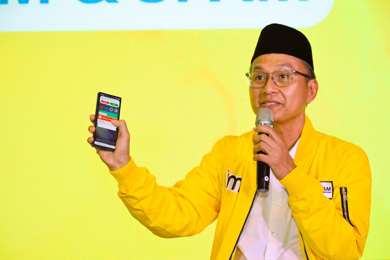 Fitur IM3 SATSPAM+ yang langsung mendeteksi adanya potensi scam di WhatsApp 