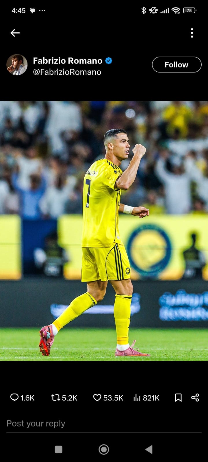 Cristiano Ronaldo. 