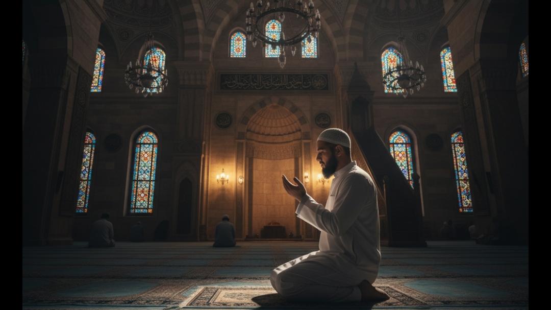 Ilustrasi ibadah di sepuluh hari terakhir ramadhan meraih Lailatul Qadar. 