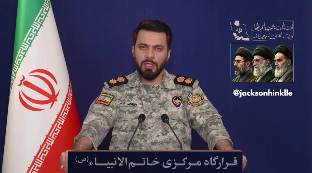 Juru bicara militer Iran Brigjen Ebrahim Zolfaghari. 
