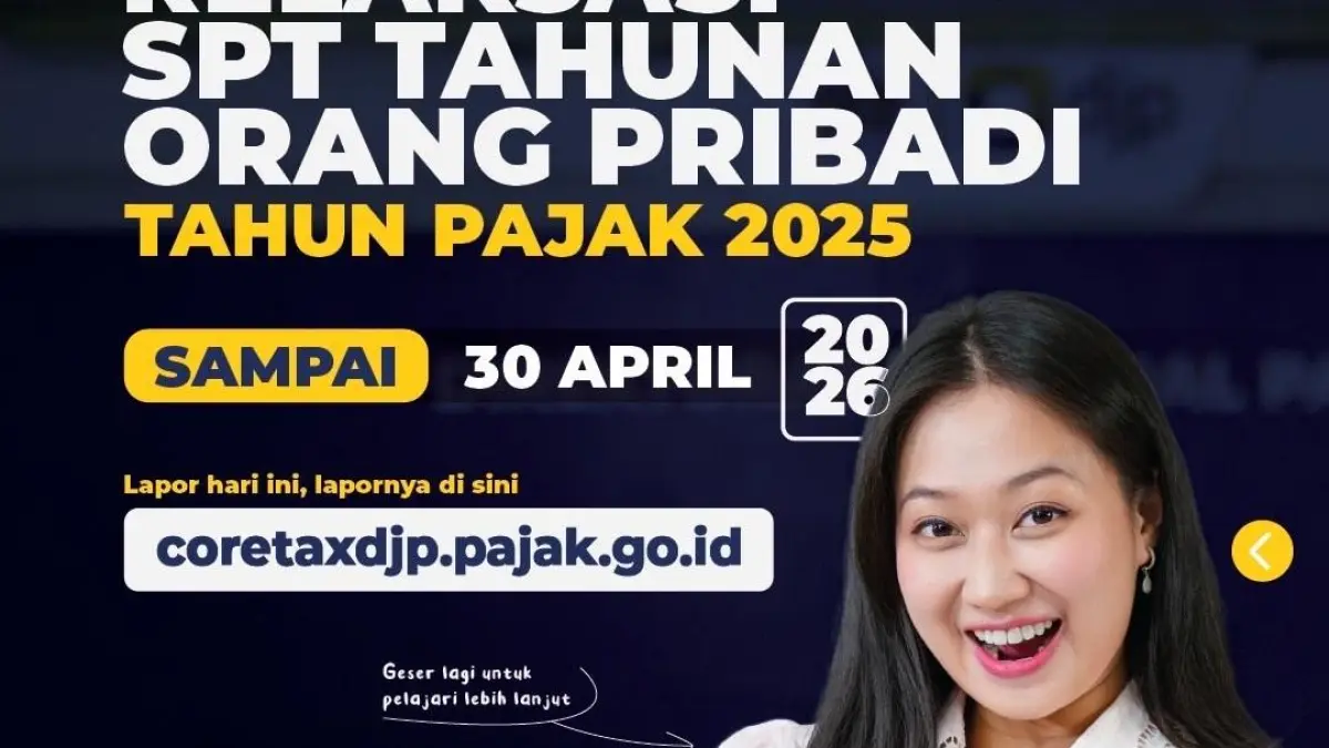 Kementerian Keuangan resmi menghapus sanksi administratif atas keterlambatan pelaporan Surat Pemberitahuan (SPT) Tahunan Pajak Penghasilan Orang Pribadi (PPh OP) Tahun Pajak 2025 serta pembayaran PPh Pasal 29.