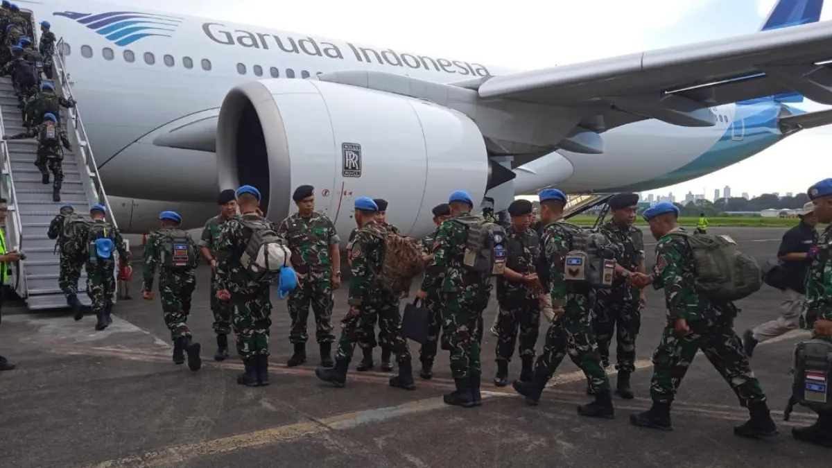 Indonesia telah mengirimkan 1.090 prajurit TNI ke United Nations Interim Force in Lebanon (UNIFIL) dalam empat gelombang (batch), sebagai bagian dari rotasi pasukan dalam misi pemeliharaan perdamaian Perserikatan Bangsa-Bangsa. (@Kemlu_RI) 