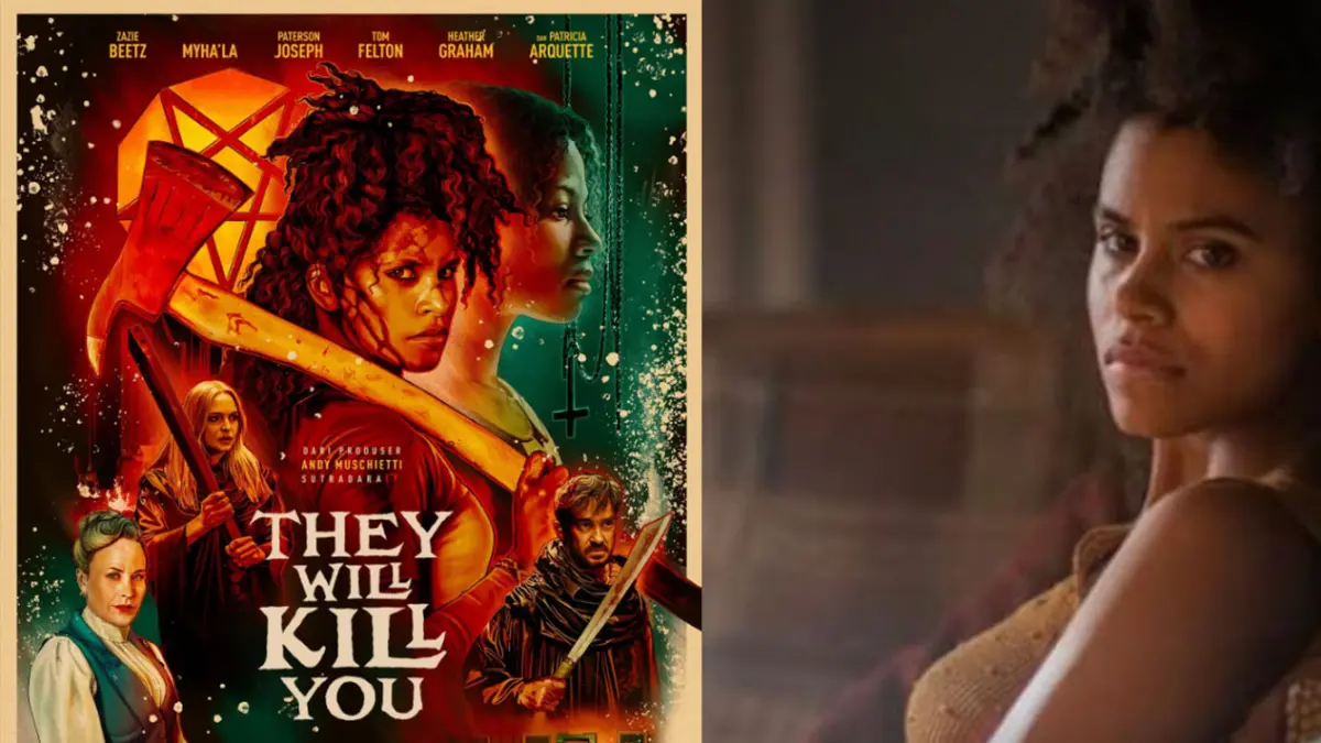 Film bergenre horor komedi They Will Kill You yang mulai tayang di bioskop, hari ini, Jumat (3/4/2026). (Kolase/Istimewa)