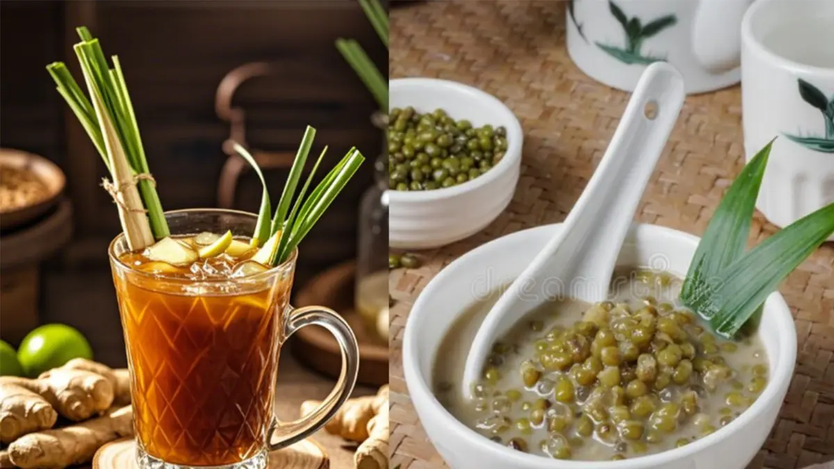 Wedang Jahe Sereh dan Bubur Kacang Hijau, cocok dinikmati saat cuaca dingin. (Pinterest)