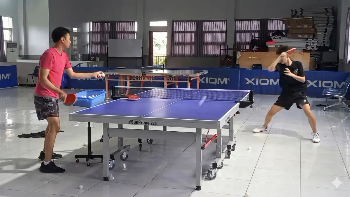 Atlet pingpong Genesis NTC Jogja berlatih untuk menjadi pemain tenis meja berkualitas dunia. (Dok. Genesis NTC Yogyakarta) 