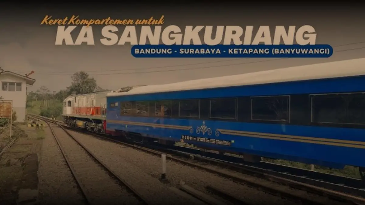 Kereta baru KAI relasi Bandung-Ketapang, KA Sangkuriang. 