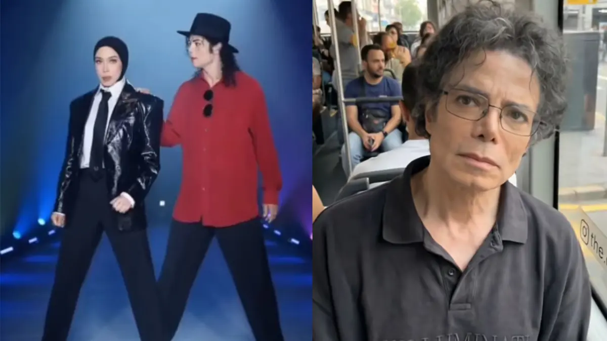 Tren mirip Michael Jackson viral. (Kolase IG/Melly Goeslow dan TikTok/Danger Sense)