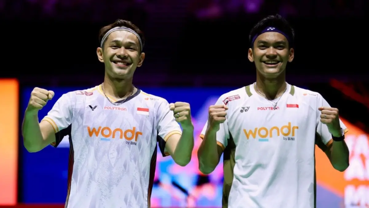 Fajar Alfian/Muhammad Shohibul Fikri duduki peringkat dua dunia BWF setelah tampil di Singapore Open 2026 (Sumber: Humas PBSI)