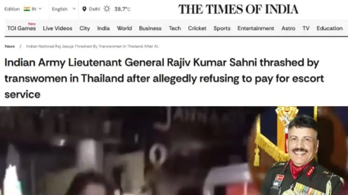 Headline palsu Times of India. Namun, klaim tersebut terbukti hoaks.