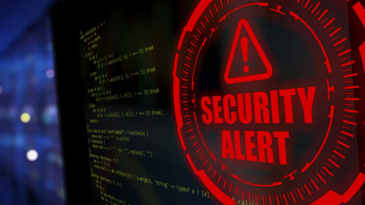 Ilustrasi : Peringatan keamanan digital (security alert) pada sistem komputer yang menggambarkan risiko ancaman siber dan pentingnya proteksi data di ruang virtual. (Foto: Pixabay/elchinator)