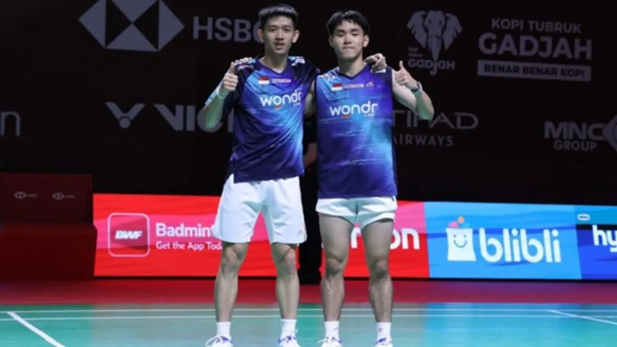 Penampilan apik dari Raymond/Joaquin dalam gelaran Indonesia Open 2026 membawa mereka ke peringkat 10 dunia. (Foto: PBSI)