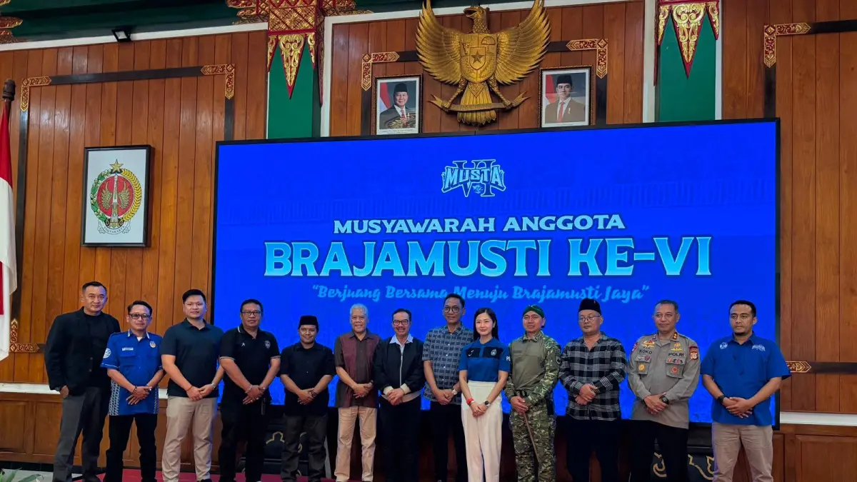 Keterangan, Wali Kota Jogja Hasto Wardoyo saat memberikan sambutan Musta keenam Brajamusti di Ruang Bima, Balaikota Jogja, Minggu (14/6) - Foto Rizky Wahyu/Radar Jogja&nbsp;