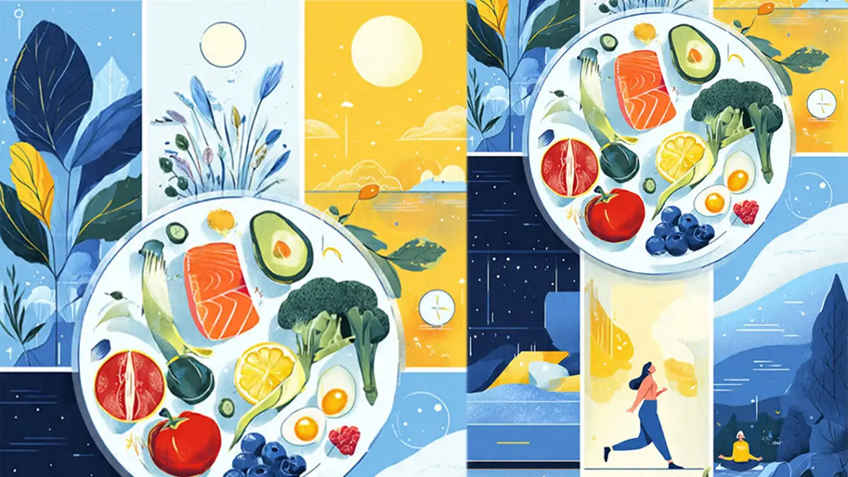 Ilustrasi menu diet. (AI Generated)
