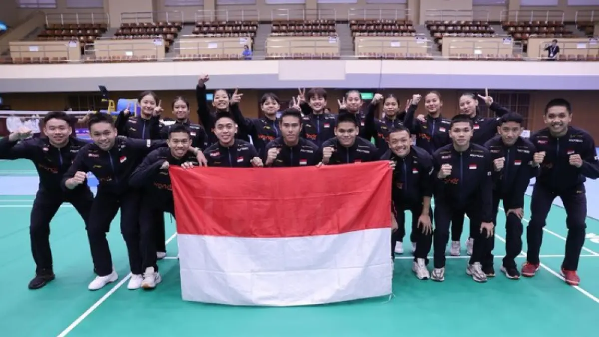 Tim Junior Indonesia Kejuaraan Asia Junior 2026. (Foto: PBSI)