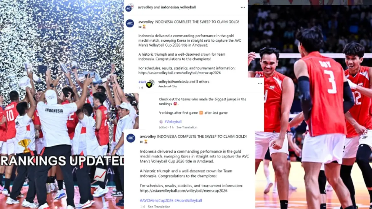 Timnas Voli Putra Indonesia menjuarai ajang AVC Men