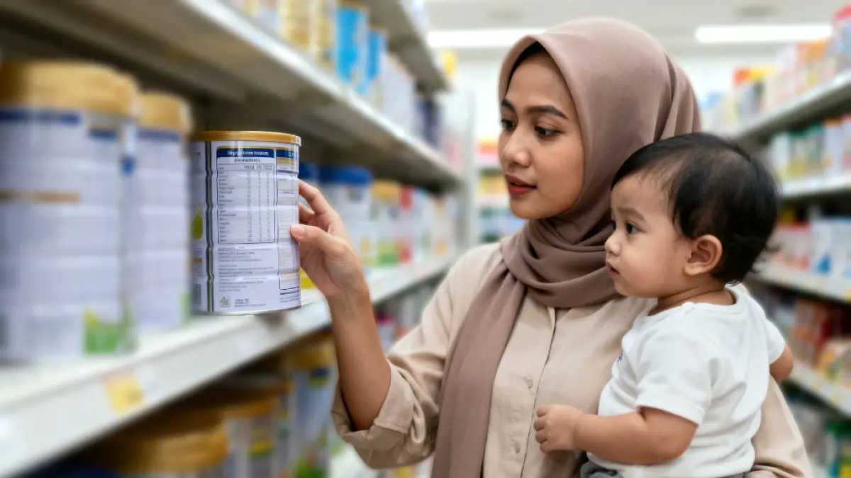 Orang tua harus mengecek komposisi dalam susu