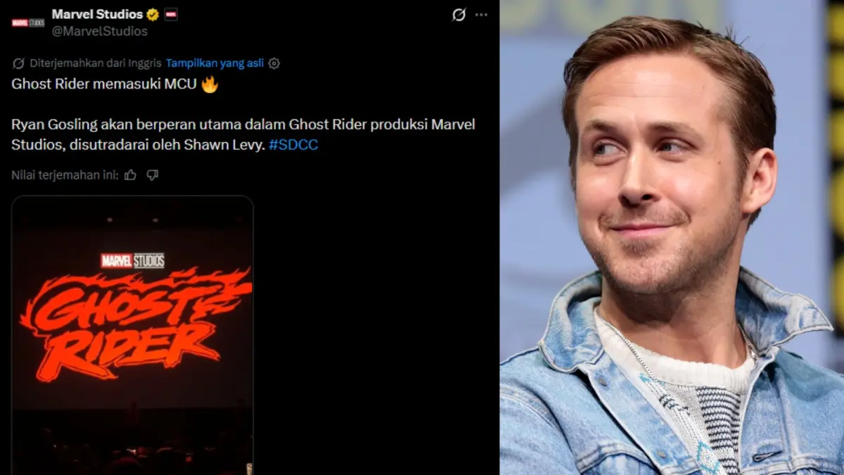 Postingan X Marvel Studio Mengumumkan Ryan Gosling Resmi Menjadi Bagian Dari Marvel Cinematic Universe (Sumber: IMDb & X)