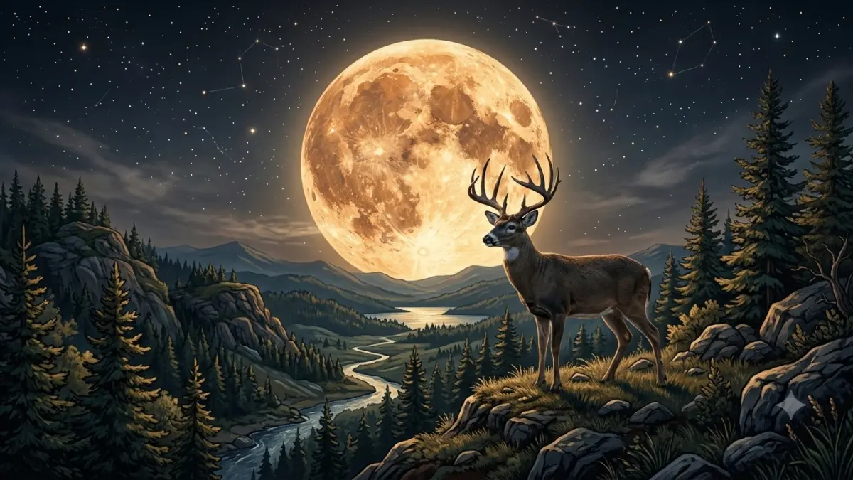 Ilustrasi Buck Moon