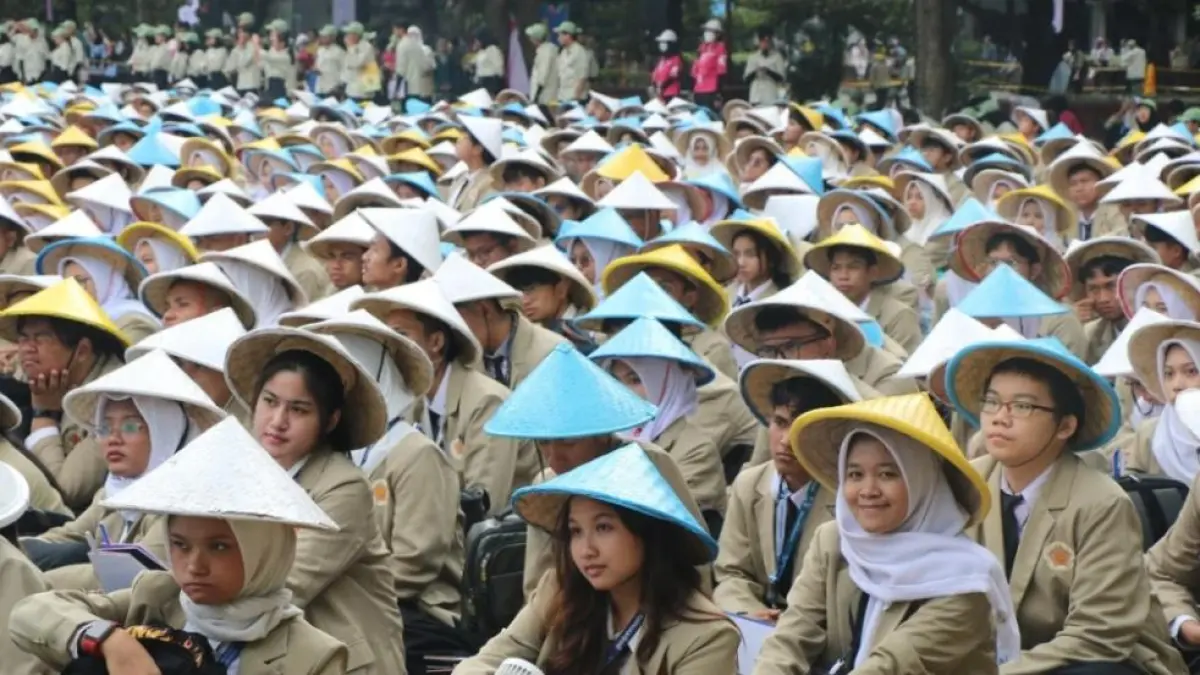 Mahasiswa baru UGM pada 29 Juli 2024. (Foto: Dokumentasi Humas UGM) 
