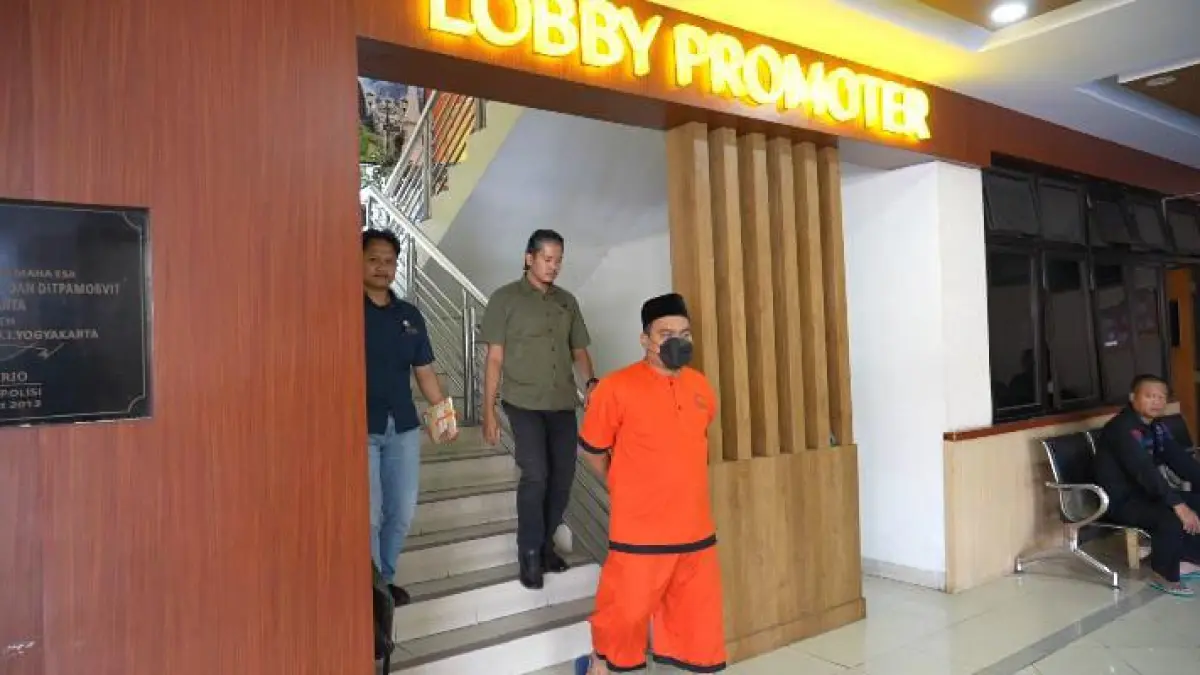 Tersangka penyalahgunaan TKD Reno Candra Sangaji. (Foto: Dokumentasi Polda DIY)