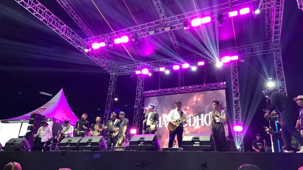 Bantul Konser 2026 di Stadion Sultan Agung (SSA), Senin (10/8) malam. (Cintia Yuliani/Radar Jogja) 