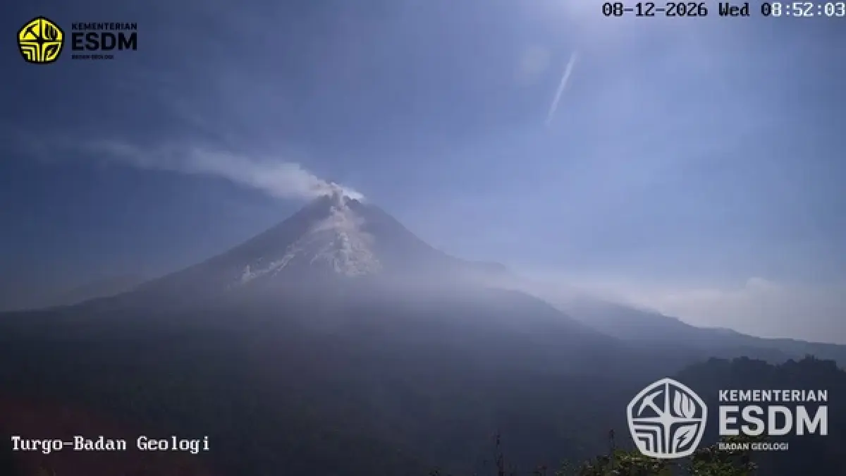 Awan panas guguran (APG) atau Wedhus Gembel kembali dimuntahkan Gunung Merapi. (Kemen. ESDM) 
