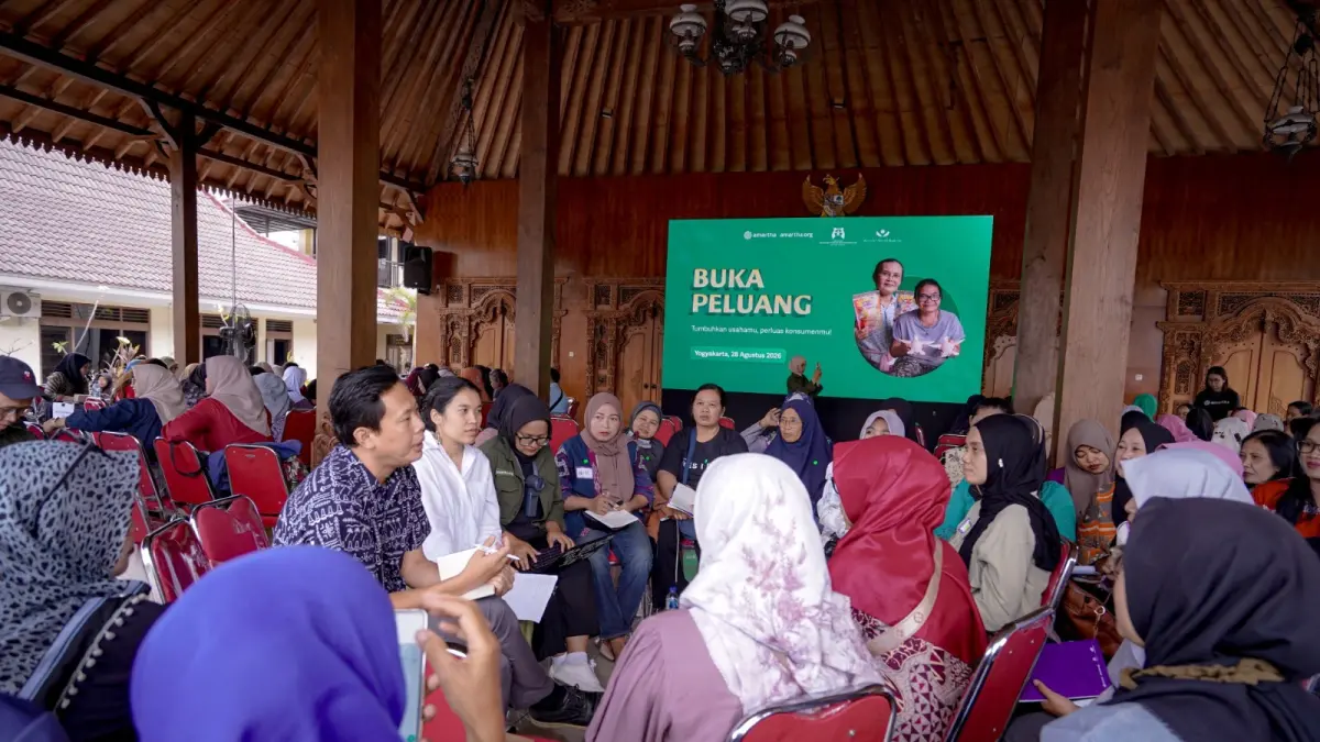 Amartha mendorong UMKM perempuan naik kelas melalui penguatan kesehatan finansial, kesiapan bisnis, dan akses ke peluang pasar yang lebih luas.