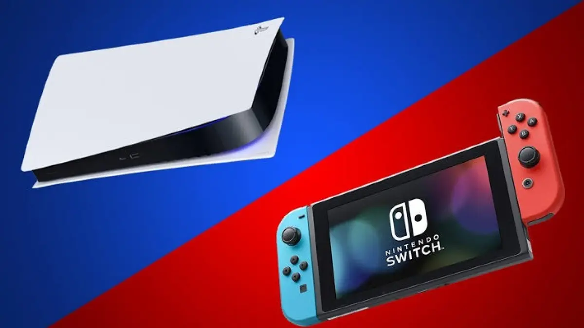 Konsol PS 5 dan Nintendo Switch