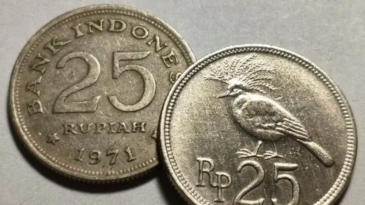 uang receh pecahan Rp25