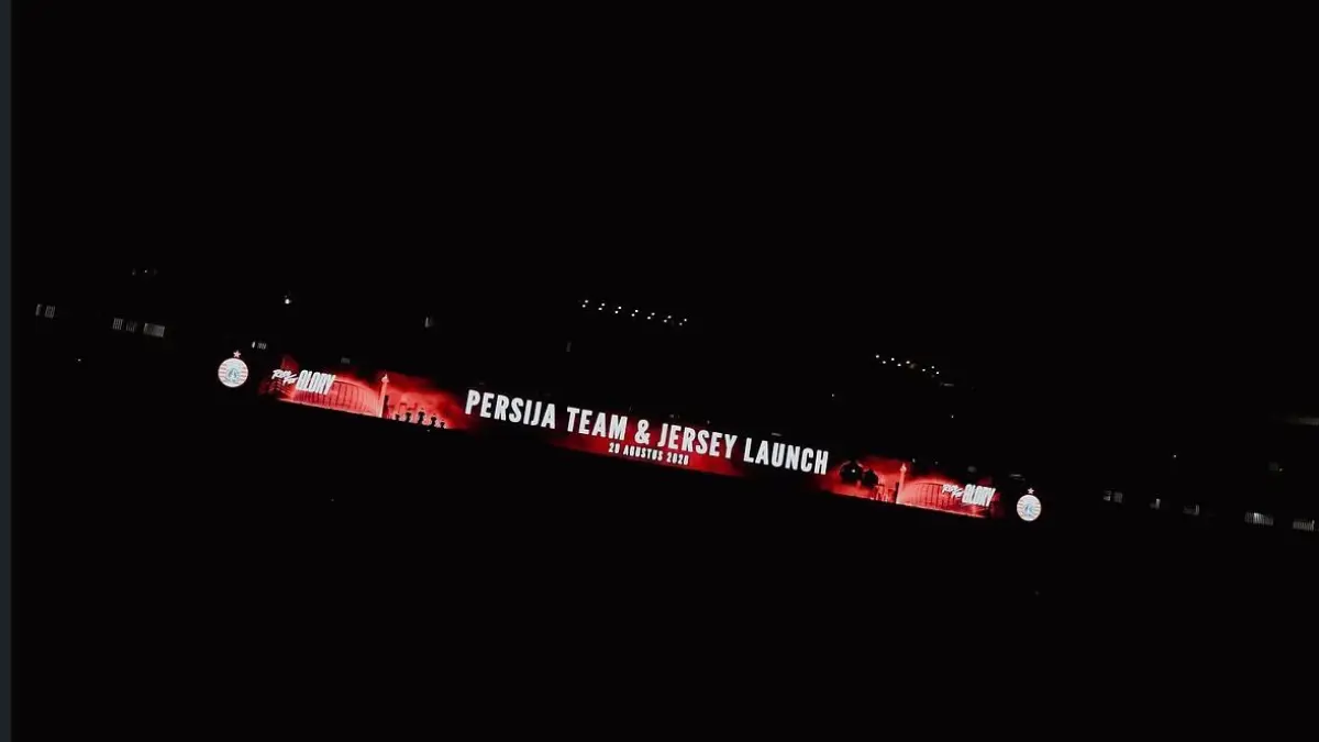 Panggung Persija Jakarta, agenda Launching Team 2026/2027. (Instagram Persija)