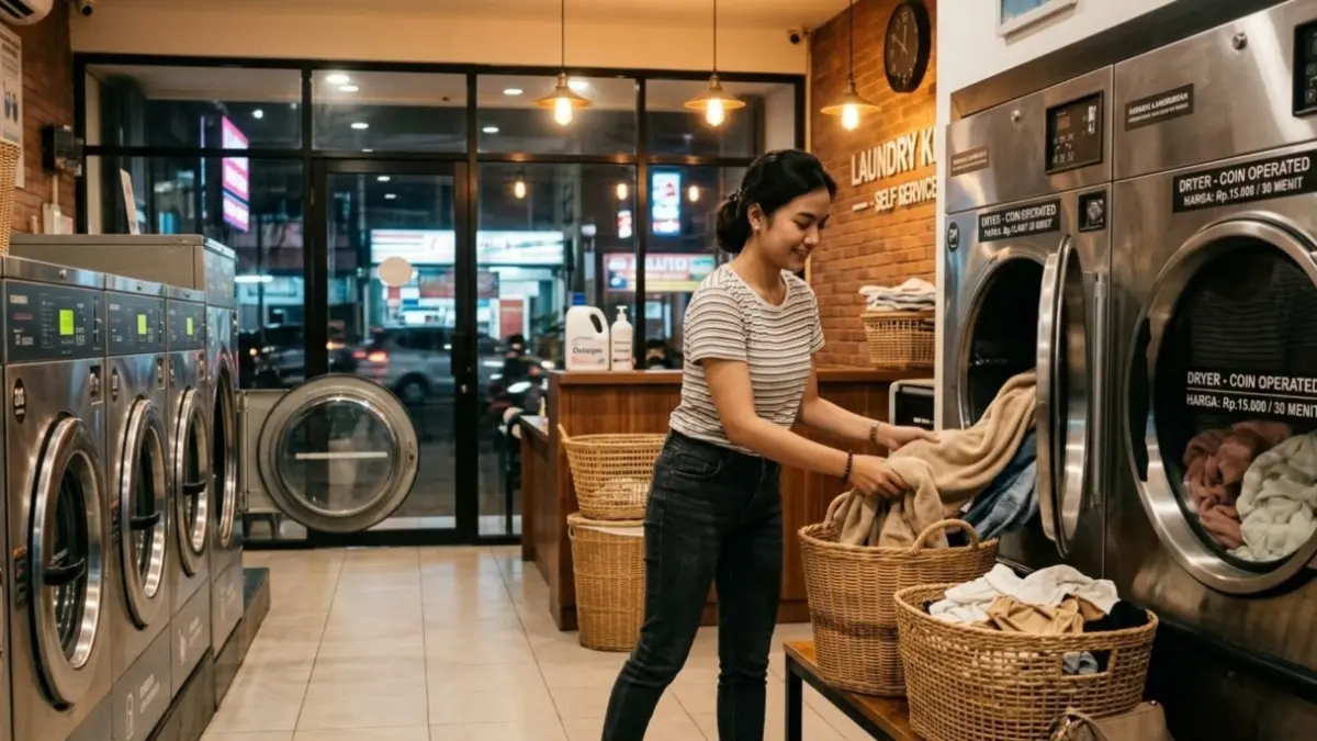 Definisi mandiri ala anak rantau. 60 menit, baju bersih, dompet tetap aman.