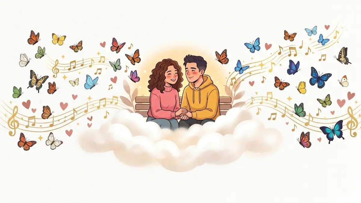 ilustrasi jatuh cinta