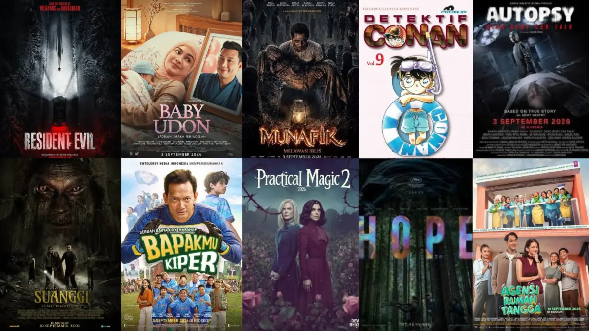 Deretan Poster Film-film yang tayang di bulan September 2026. (Kolase Berbagai Sumber)