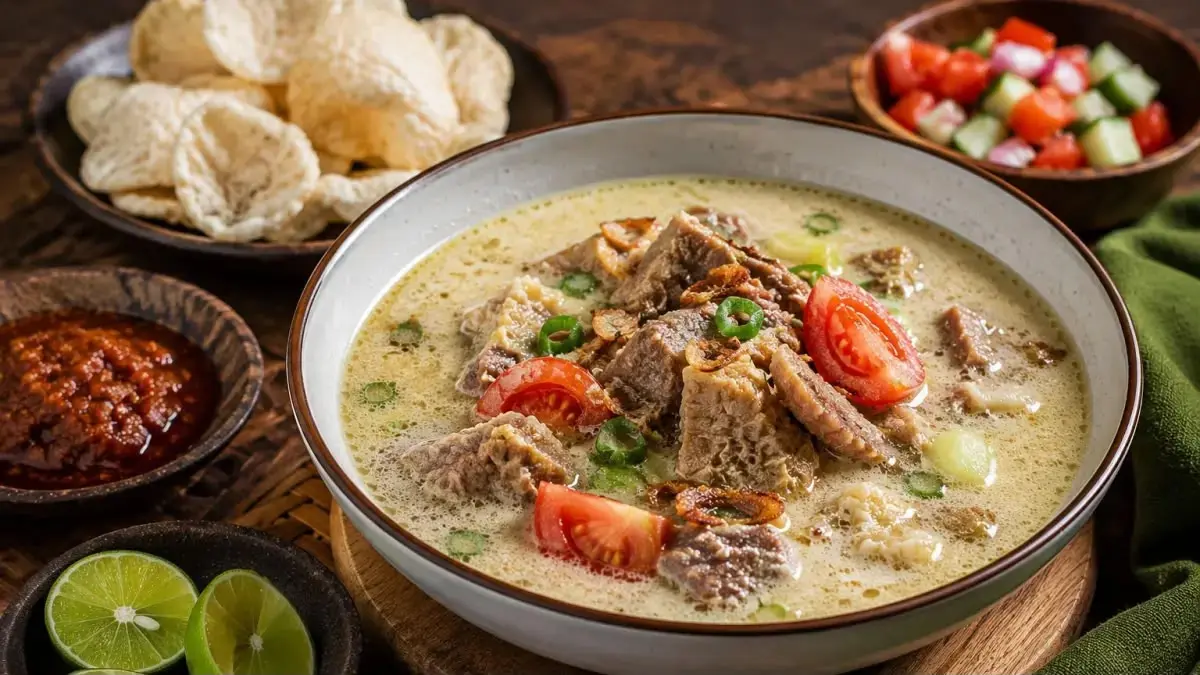 Ilustrasi soto betawi.