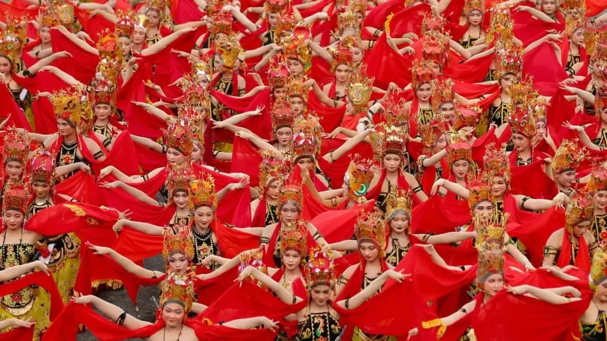 Tari kolosal Gandrung Sewu Banyuwangi