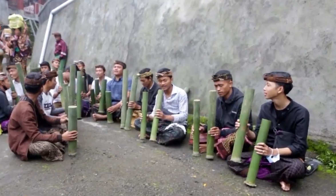 Prosesi Nungdung di Desa Adat Sukawana, Kecamatan Kintamani, Bangli