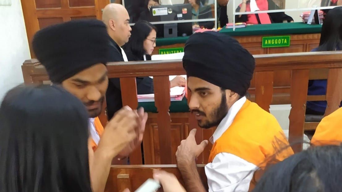 VONIS RINGAN: Dua orang warga India divonis penjara selama 7,5 tahun kasus penganiayaan berat hingga mengakibatkan kematian.