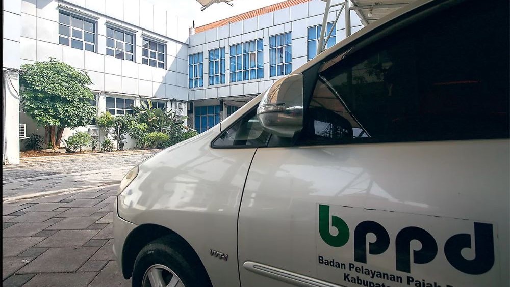 LENGANG: Suasana Kantor BPPD Sidoarjo, Jawa Timur terlihat sepi sehari setelah beberapa pejabatnya terjaring OTT KPK.