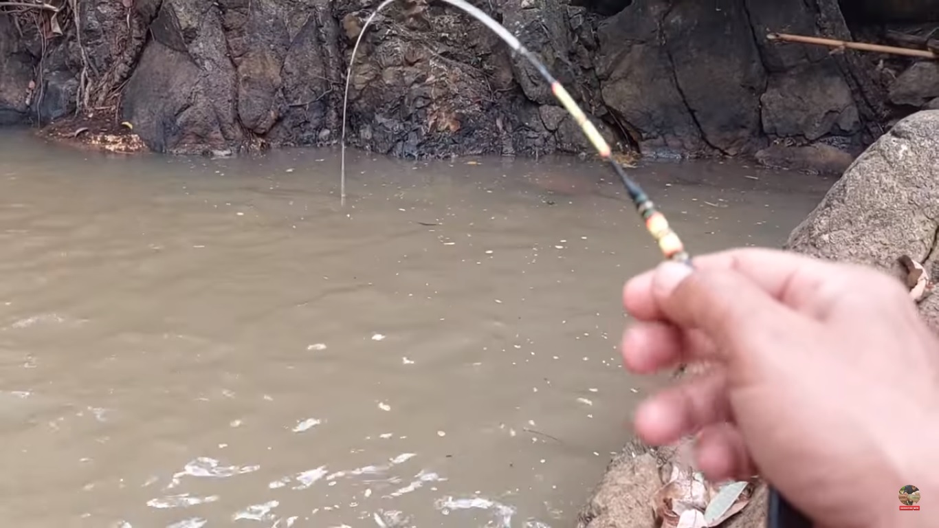 Ilustrai warga memancing ikan wader. Ternyata bagus untuk melawan stunting