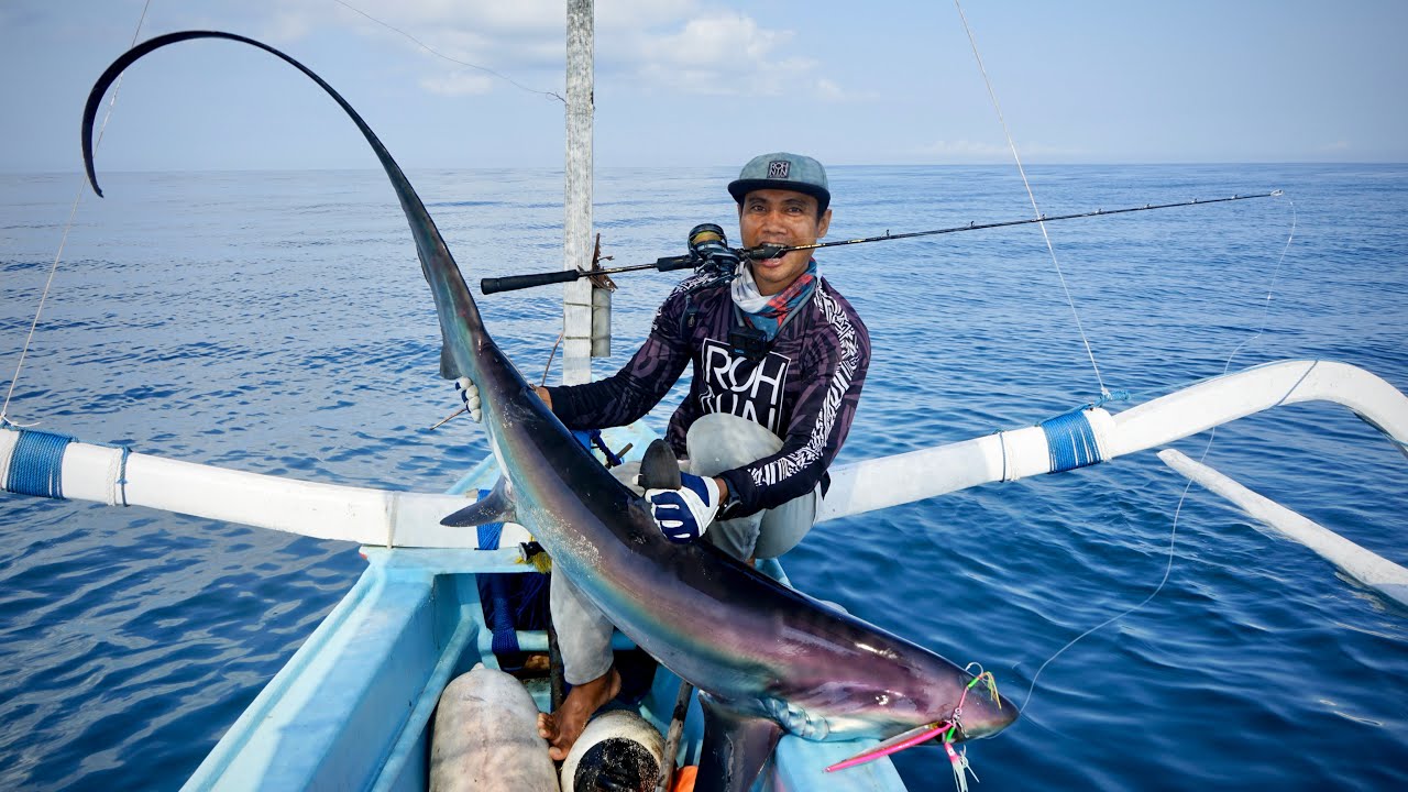 Kadek Wawan Wijaya pemancing asal Kuta yang juga youtuber mancing cuan puluhan juta per bulan.