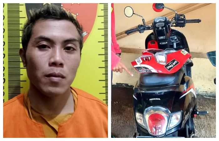 Moch Tatang Rubiyanto dan motor curiannya