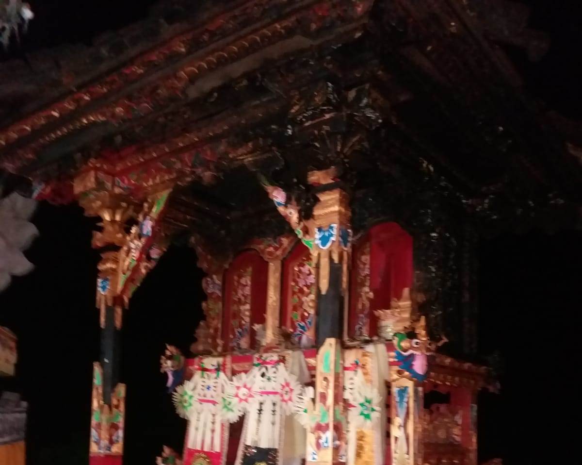 Kebakaran di Desa Bunutan, Abang, Karangasem, Bali.
