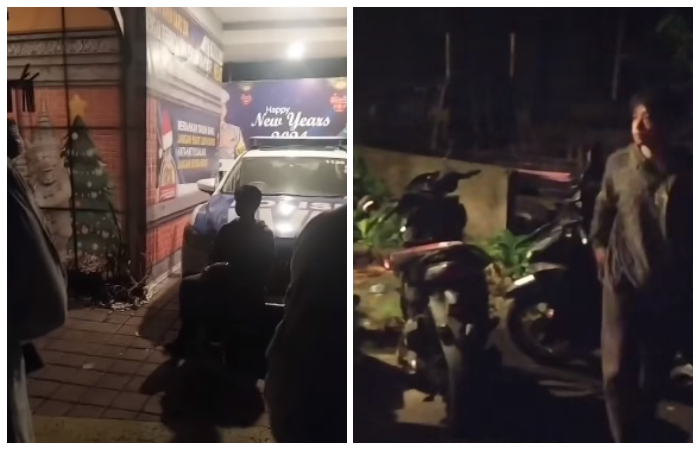 Seorang pemuda dihentikan di Posko Adipura karena naik motor dari Legian menuju rumahnya di Gadung, Selemadeg saat Nyepi.