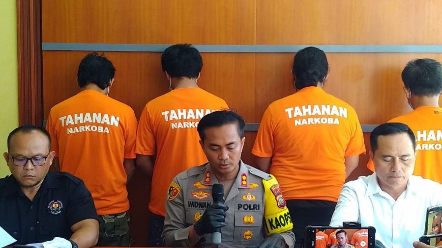 TEGAS: Kapolres Buleleng AKBP Ida Bagus Widwan Sutadi menyebut tetap memproses teman SD nya yang tertangkap kasus peredaran narkotika.