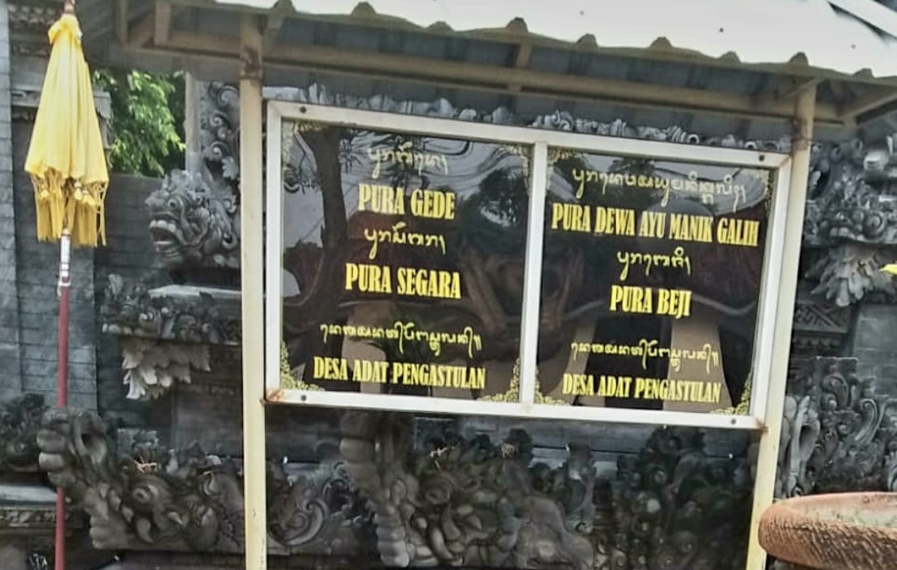 Kotak sesari di Pura Gede Pengastulan, Desa Pengastulan, Seririt, Buleleng digondol maling