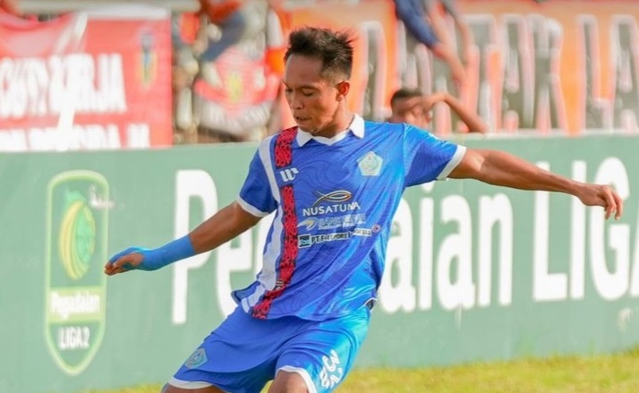 Gelandang PSBS Biak, Muhammad Tahir yang menyebut pemain naturalisasi setara pemain lokal.