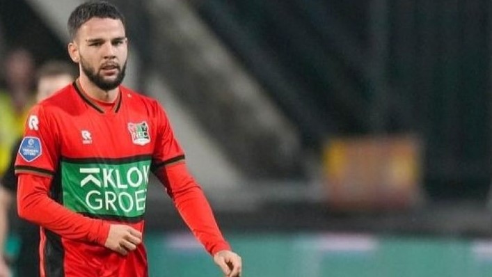 Pemain NEC Nijmegen, Calvin Verdonk yang kabarnya dinaturalisasi menjadi WNI.