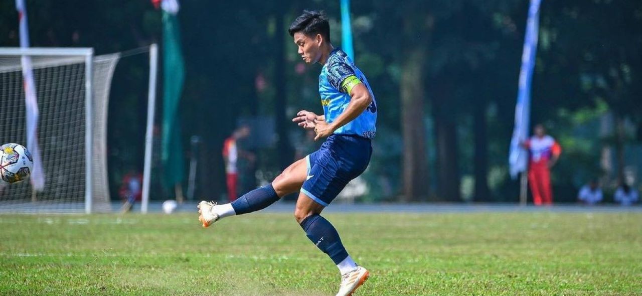 Tegar Infantrie ketika memperkuat klub TNI Angkatan Udara (AU) PSAU Satu Langit di ajang TNI Cup 2023 lalu.